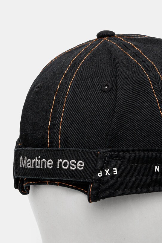 Accessories Martine Rose cotton baseball cap Roll Back 1168WP13014 black