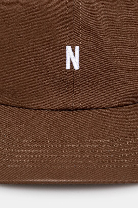 Хлопковая кепка Norse Projects Twill Sports Cap N80.0001.2033 коричневый SS25