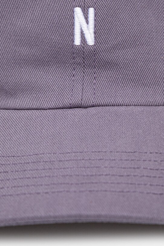 Bavlněná baseballová čepice Norse Projects Twill Sports Cap N80.0001.6018 fialová SS25