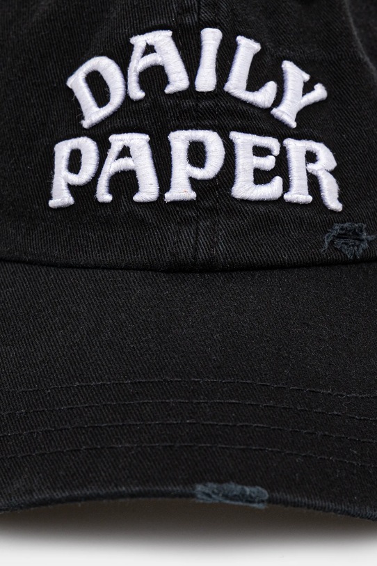 Daily Paper czapka z daszkiem bawełniana Dias Arch Stack Cap 2511169 czarny SS25