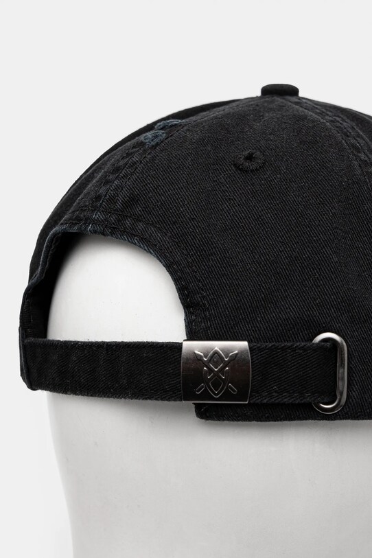 Daily Paper czapka z daszkiem bawełniana Dias Arch Stack Cap czarny 2511169