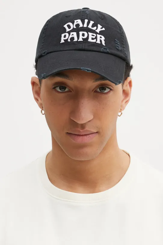 Pamučna kapa sa šiltom Daily Paper Dias Arch Stack Cap 2511169 crna