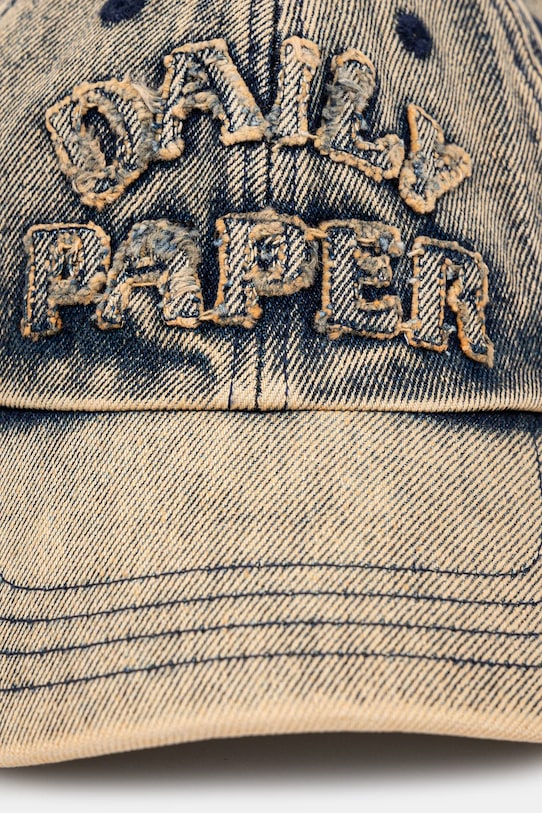 Daily Paper denim baseball cap Dias Arch Stack Denim Cap 2511168 beige SS25