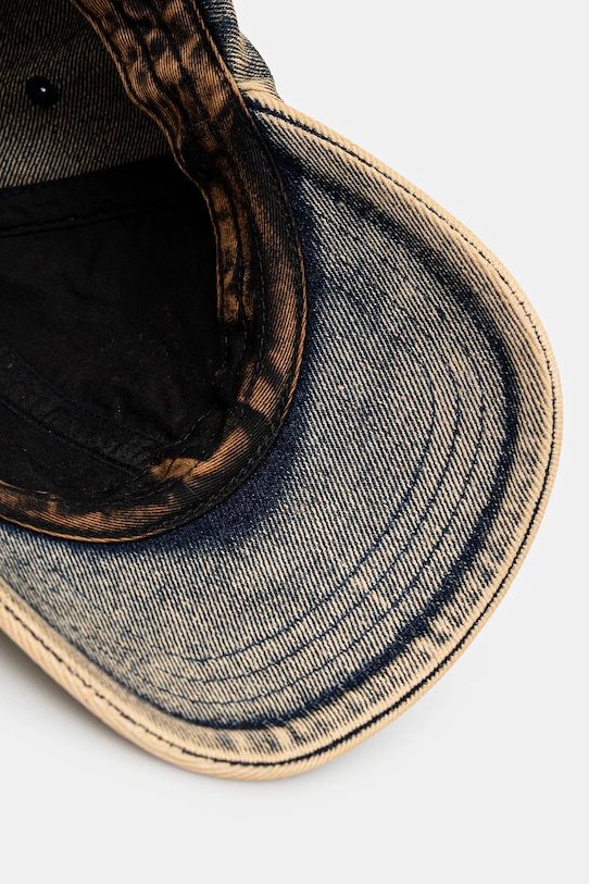 Daily Paper czapka z daszkiem jeansowa Dias Arch Stack Denim Cap beżowy 2511168