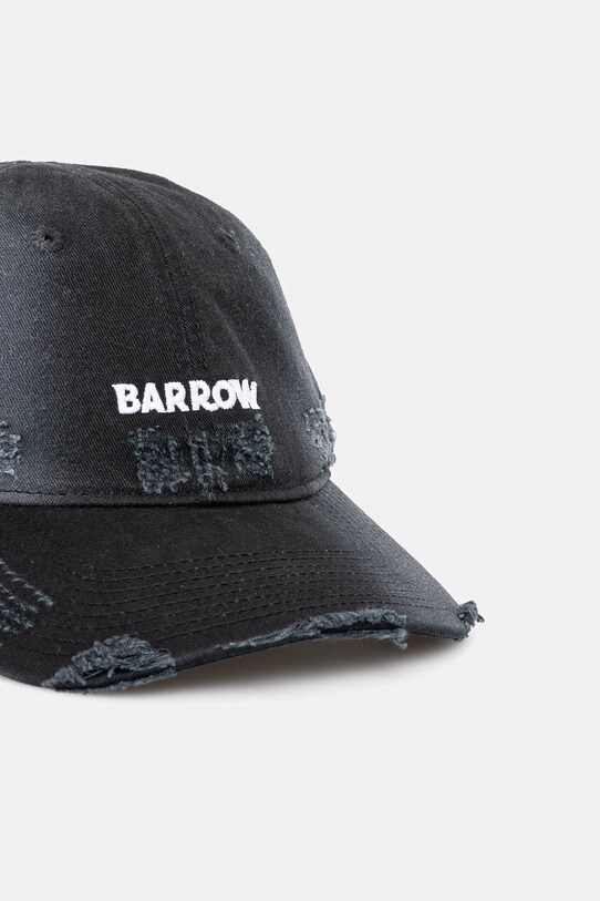 Bavlněná baseballová čepice Barrow S5BWUABC099 černá SS25