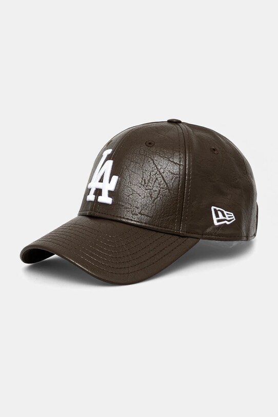 New Era czapka z daszkiem bawełniana aplikacja brązowy 60595392