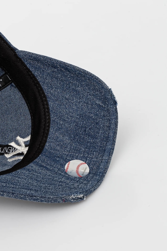 New Era czapka z daszkiem bawełniana granatowy 60595375