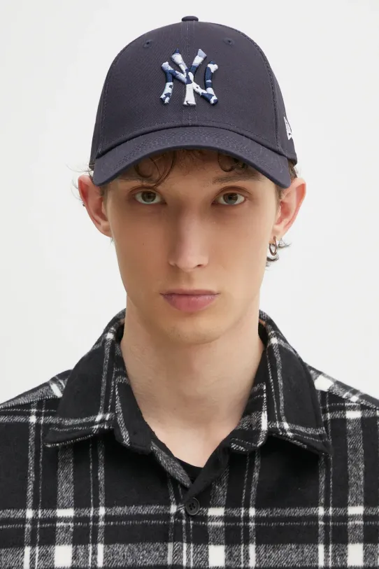 New Era cotton baseball cap 60595180 navy SS25