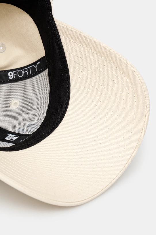 New Era czapka z daszkiem bawełniana beżowy 60595171