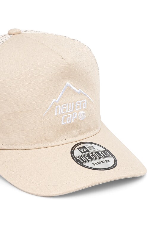 Bavlněná baseballová čepice New Era 60595149 béžová SS25