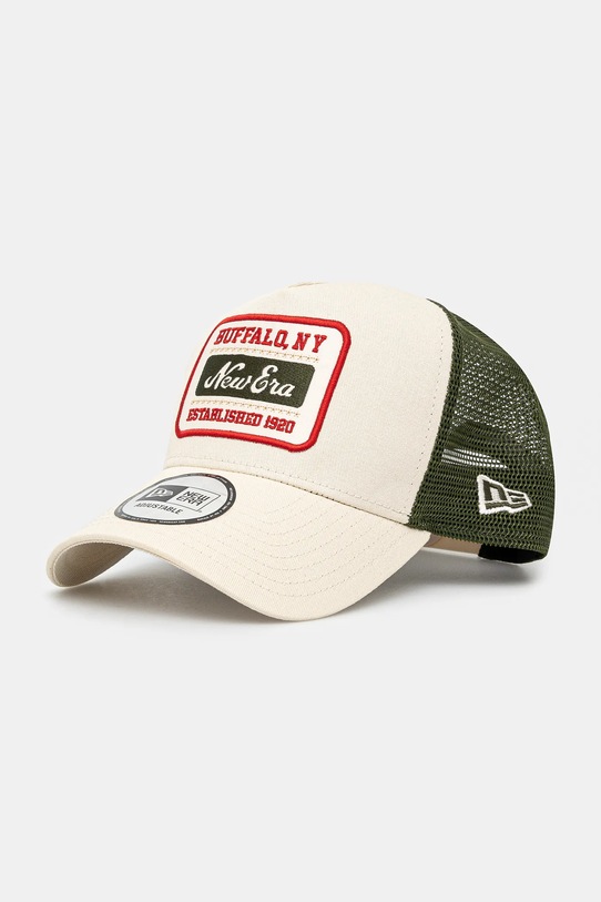 Kapa sa šiltom New Era natpis bež 60595467