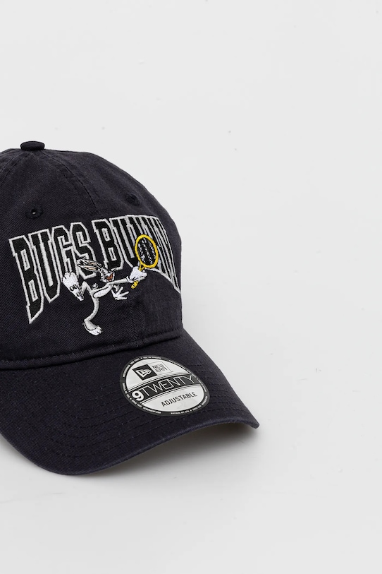 New Era czapka z daszkiem bawełniana granatowy 60595280