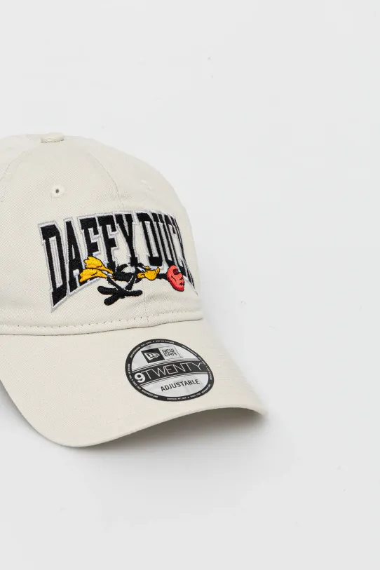 Akcesoria New Era czapka z daszkiem bawełniana 60595282 beżowy