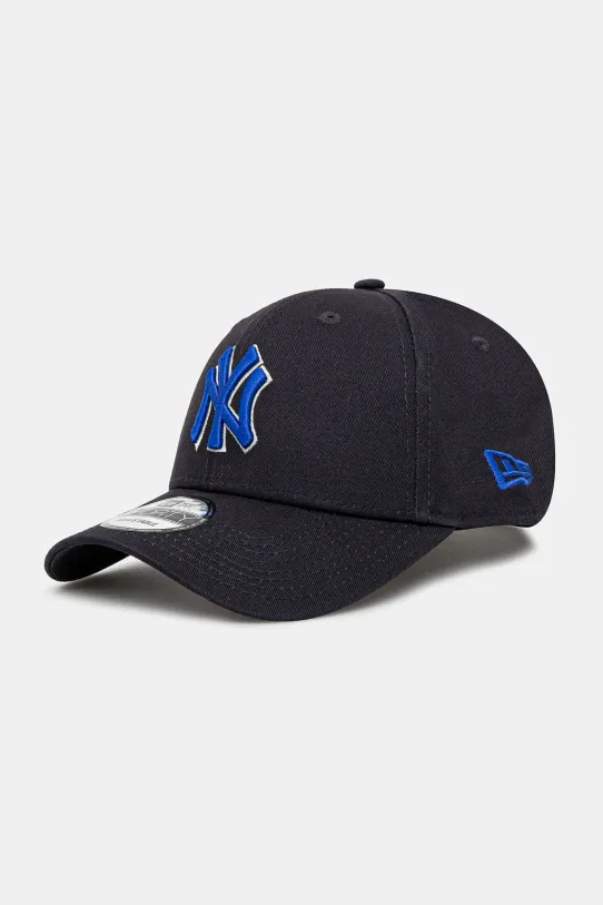 Bavlněná baseballová čepice New Era bavlna námořnická modř 60595231