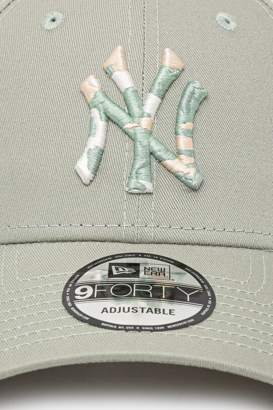 Bavlněná baseballová čepice New Era 60595186 zelená SS25