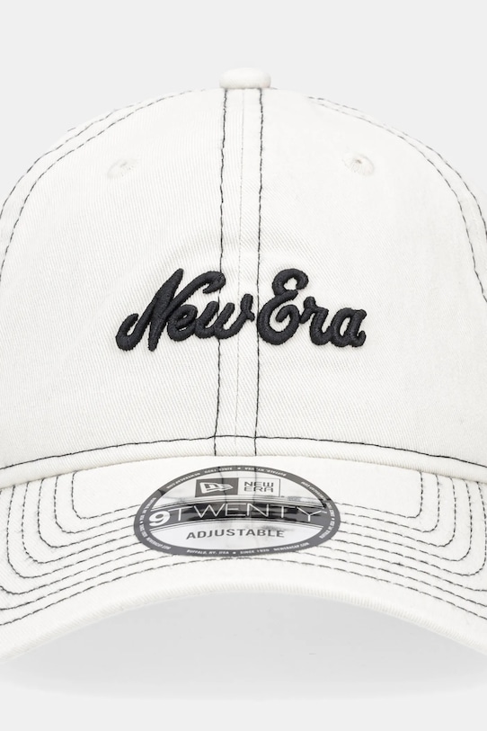 Памучна шапка с козирка New Era 60595290 бежов SS25