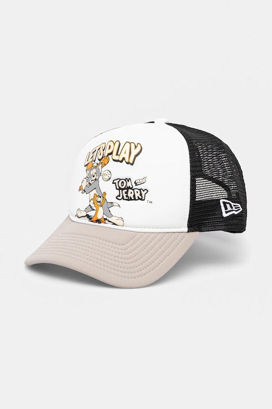 New Era berretto applique beige 60595268