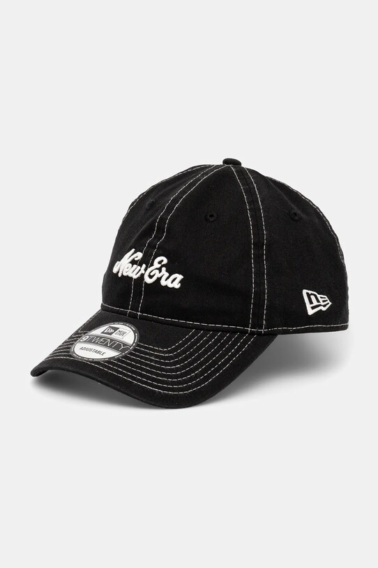 Хлопковая кепка New Era аппликация чёрный 60595289
