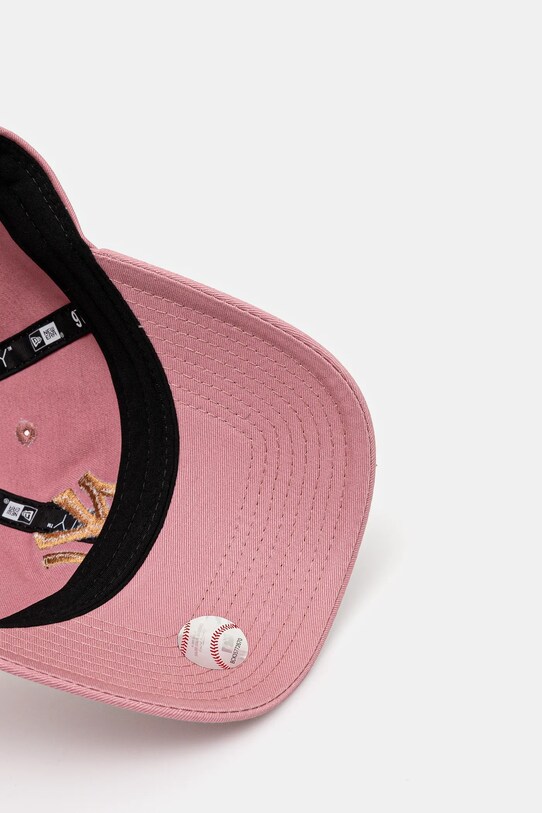New Era șapcă de baseball din bumbac roz 60595476