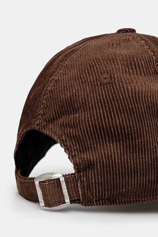 Akcesoria New Era czapka z daszkiem sztruksowa 60595424 brązowy