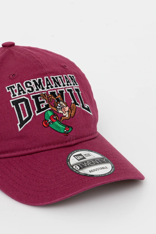 Akcesoria New Era czapka z daszkiem bawełniana x Looney Tunes 60595269 bordowy
