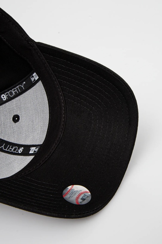 Βαμβακερό καπέλο του μπέιζμπολ New Era μαύρο 60595224