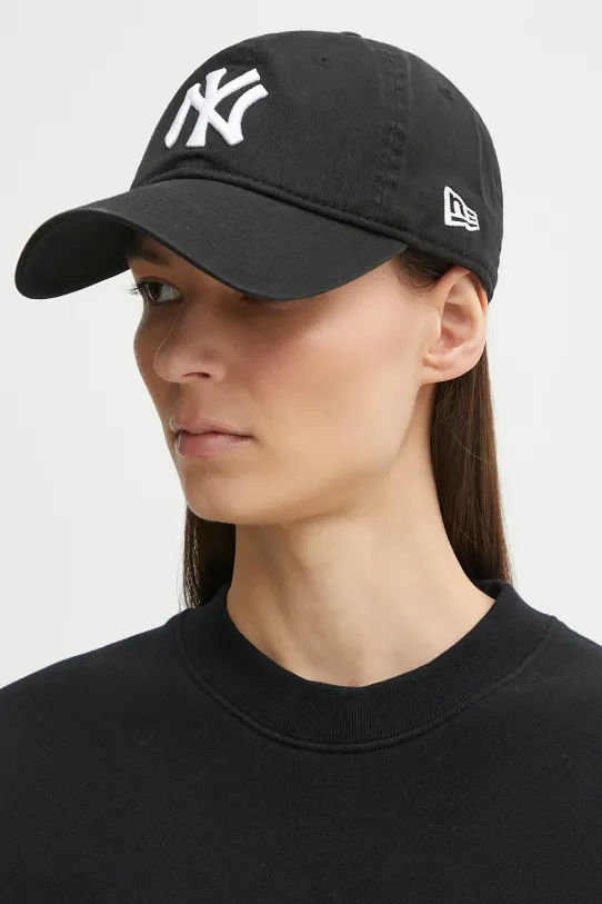 Бавовняна бейсболка New Era Washed 920 NYY 60579076 чорний