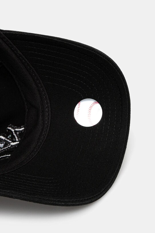 New Era czapka z daszkiem bawełniana Washed 920 czarny 60579075