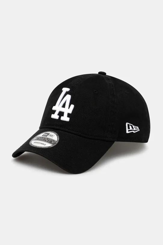 New Era șapcă de baseball din bumbac Washed 920 LA bumbac negru 60579077