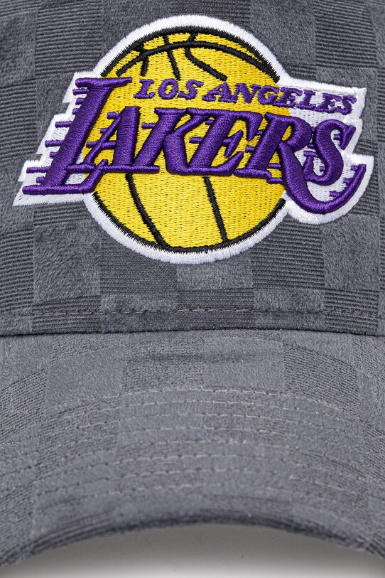 New Era baseball cap Tonal Check Trucker Lakers 60595261 gray SS25
