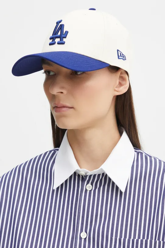 Bavlněná baseballová čepice New Era Colour Block 940 LA Dodgers 60595217 béžová