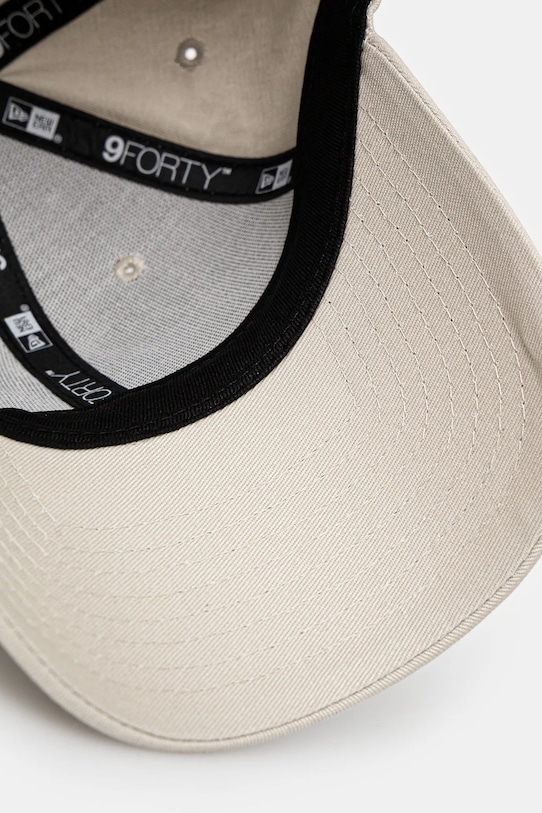 Бавовняна бейсболка New Era LEAGUE ESSENTIAL 9FORTY® бежевий 60471459
