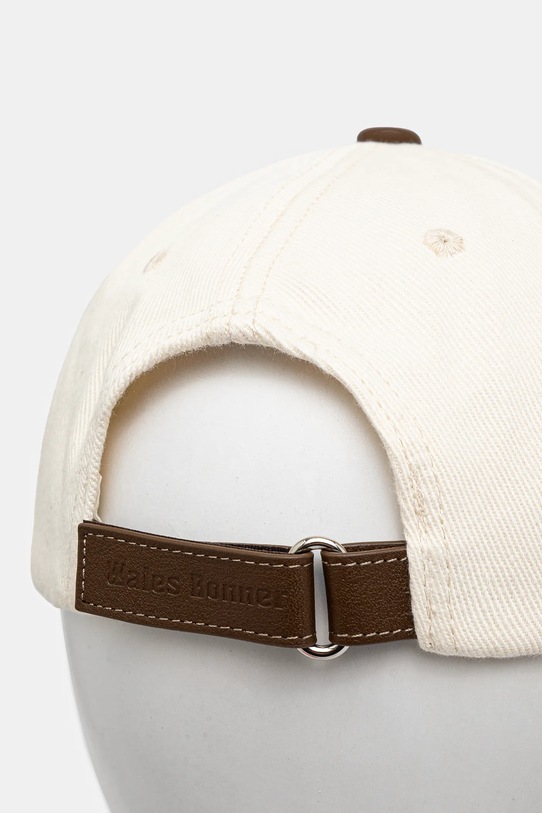 Akcesoria Wales Bonner czapka z daszkiem bawełniana Original US25HA07.000 beżowy