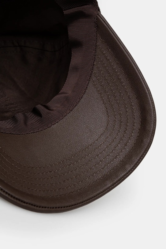 Wales Bonner czapka z daszkiem welurowa Morning brązowy US25HA06.899