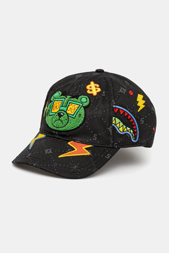 Sprayground berretto da baseball cotone nero SP15014