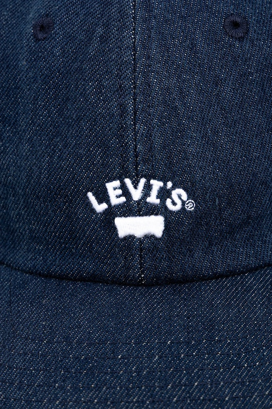 Bavlněná baseballová čepice Levi's 000AG.0003 námořnická modř SS25