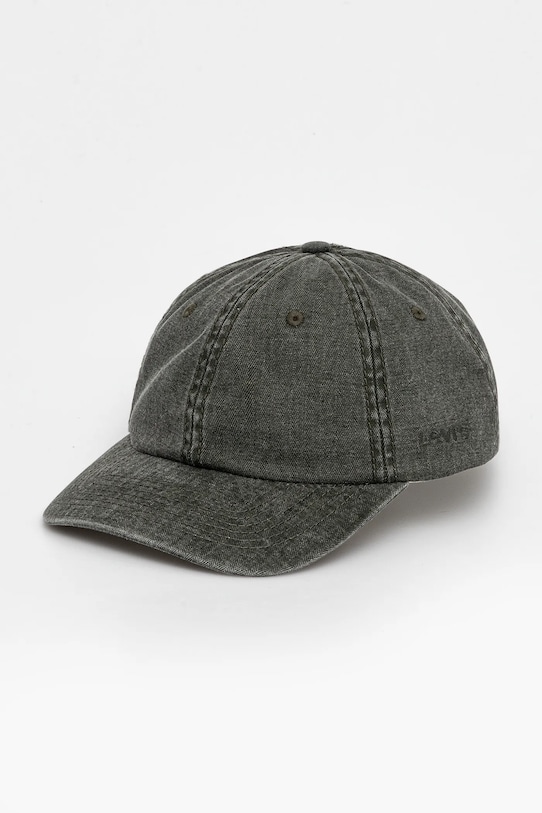 Bavlněná baseballová čepice Levi's bavlna zelená D7589.0025