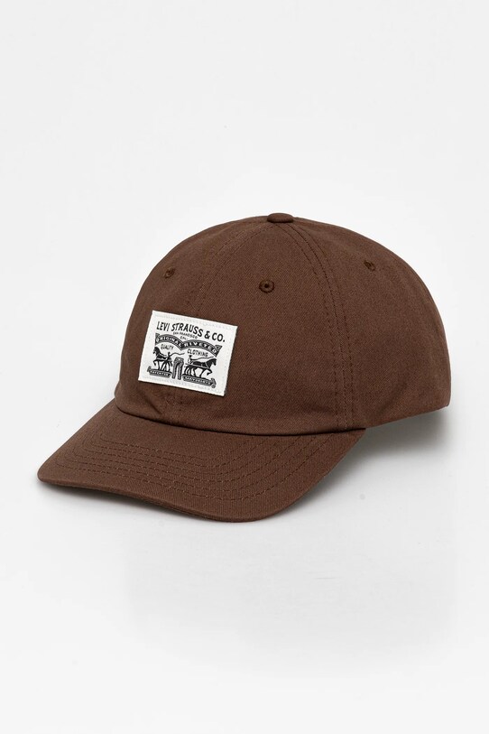 Levi's șapcă de baseball din bumbac bumbac maro 000A9.0010