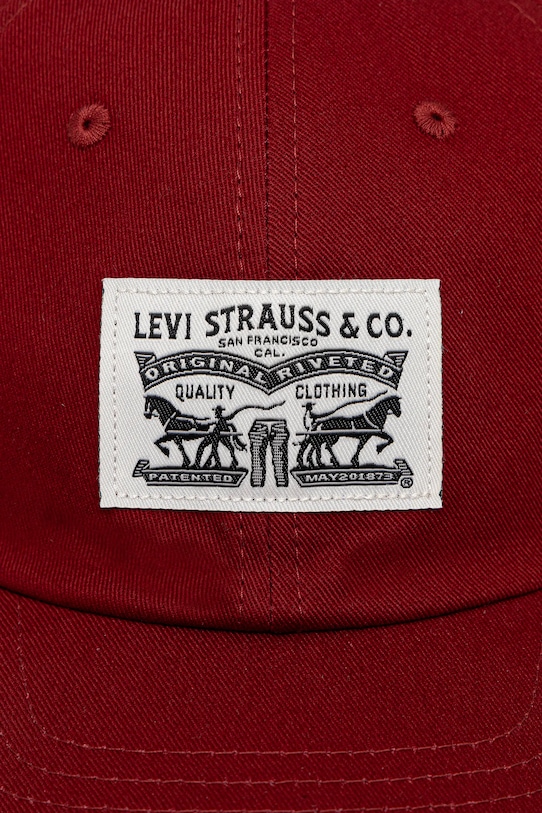 Хлопковая кепка Levi's 000A9.0018 красный SS25