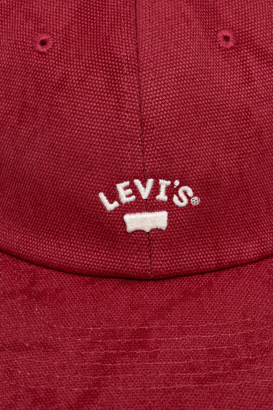Levi's czapka z daszkiem bawełniana 000AG.0012 czerwony SS25