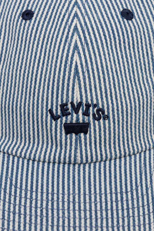 Levi's czapka z daszkiem bawełniana 000AG.0008 niebieski SS25