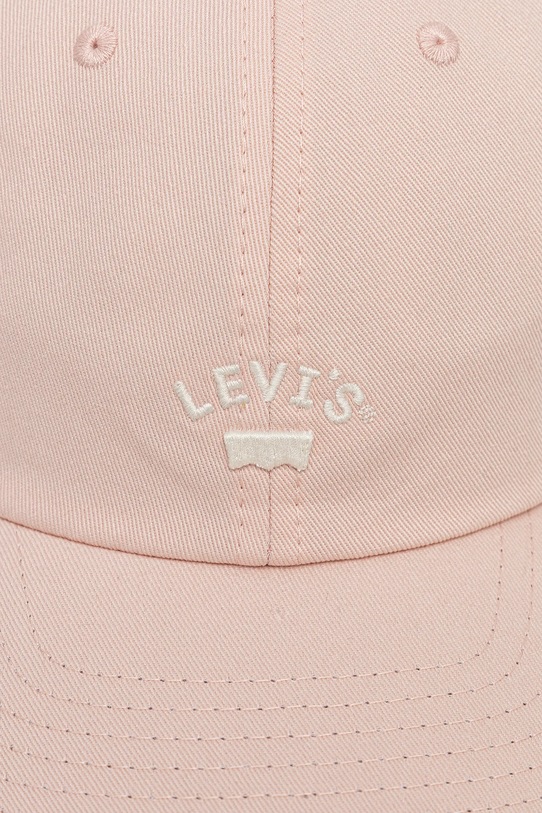 Bavlněná baseballová čepice Levi's 000AG.0013 růžová SS25