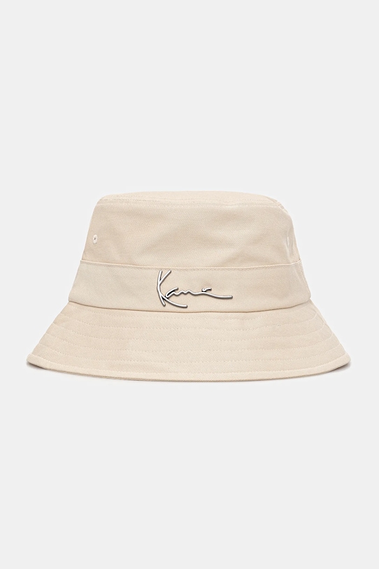 Памучна капела Karl Kani памук бежов PD00006025