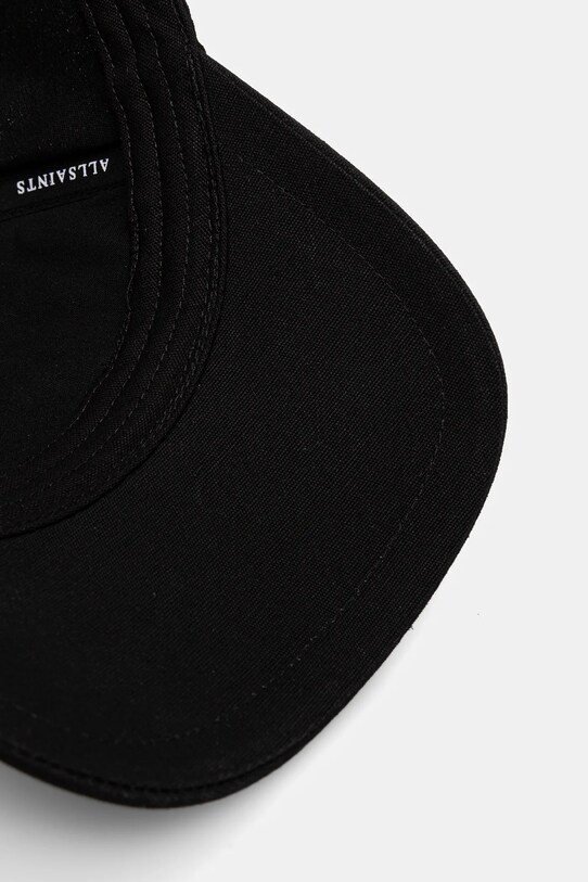 Pamučna kapa sa šiltom AllSaints crna AS200869
