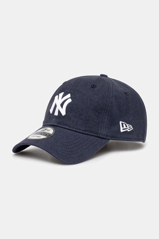 New Era czapka z daszkiem bawełniana bawełna granatowy 60595144