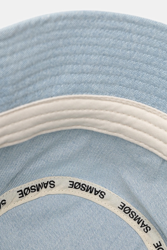 Samsoe Samsoe kapelusz bawełniany SAMORY niebieski U25100007
