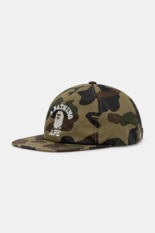 Шапка с козирка A Bathing Ape Gore-tex wind stopper 1st camo шарен зелен 1K70180006