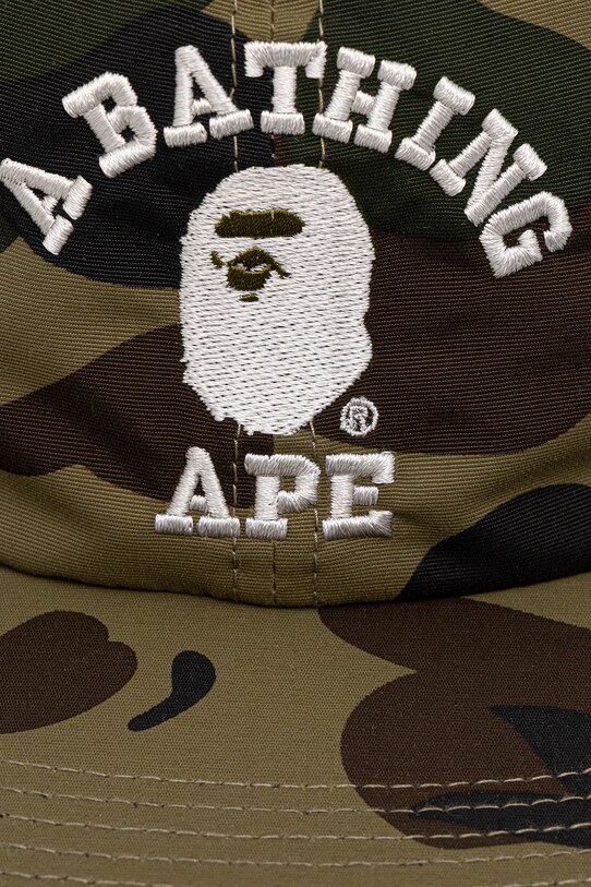 A Bathing Ape czapka z daszkiem Gore-tex wind stopper 1st camo 1K70180006 zielony SS25