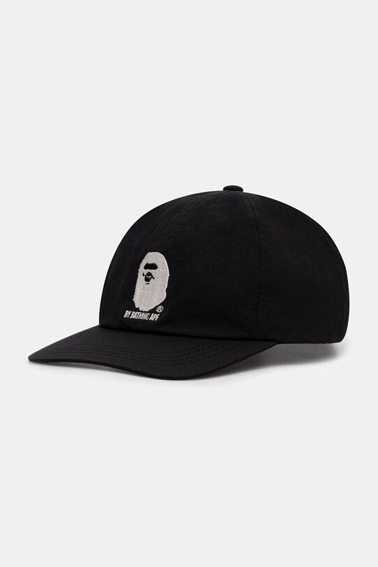 Καπέλο A Bathing Ape Gore-tex wind stopper απλικέ μαύρο 1K70180007