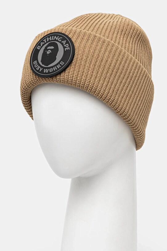 Σκούφος A Bathing Ape Busy work 1K80181009 μπεζ SS25